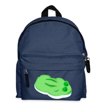 Gummifrosch comic - Kinder Rucksack - Navy - Vorne