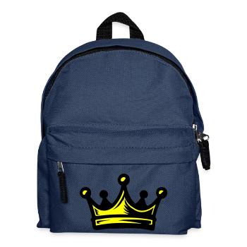 Krone König - Kinder Rucksack - Navy - Vorne