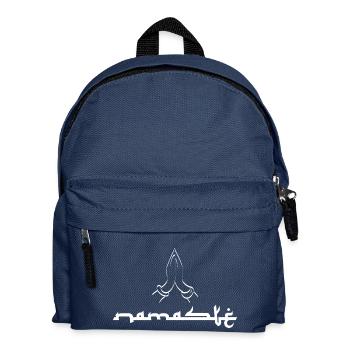 Namasté Mudra geste forme de salutation - Sac à dos Enfant - bleu marine - Devant