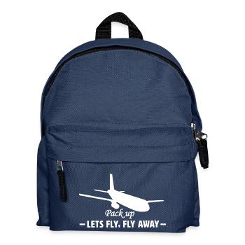 Avions, avion, drôle, drôle - Sac à dos Enfant - bleu marine - Devant