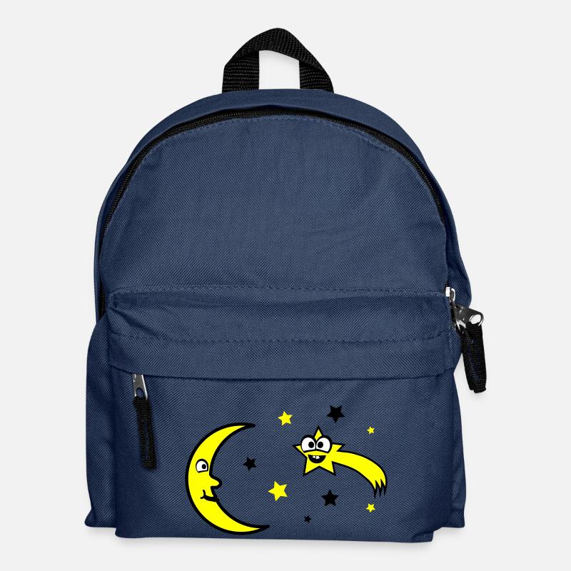 Lune et étoiles - Sac à dos Enfant - bleu marine