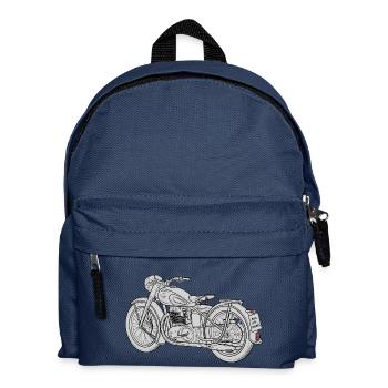 Croquis de moto - Sac à dos Enfant - bleu marine - Devant
