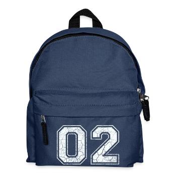 02 in white in the used look - Kids' Backpack - navy - Front