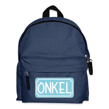Geschenke für ONKEL - ONKEL WERDEN - Kinder Rucksack - Navy - Vorne