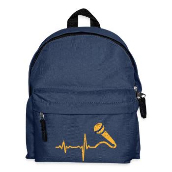 Cadeau Heartbeat microphone chanteur - Sac à dos Enfant - bleu marine - Devant