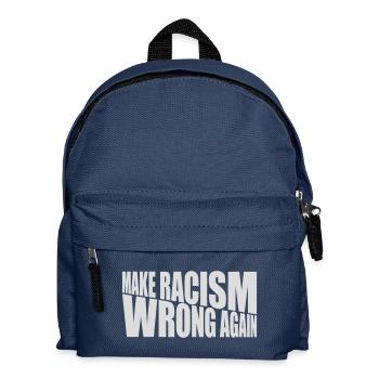 make racism wrong again - Kids' Backpack - navy - Front