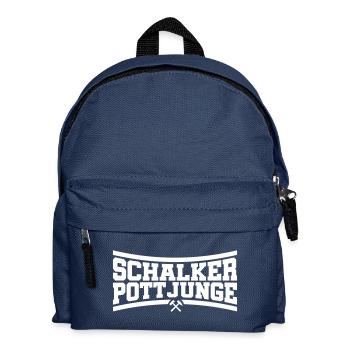 Schalker Pottjunge Gelsenkirchen | Farbe änderbar - Kinder Rucksack - Navy - Vorne