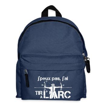 J'peux pas, j'ai Tir à l'Arc - Sac à dos Enfant - bleu marine - Devant