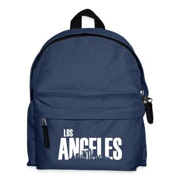 Los Angeles USA Palmen Kalifornien Urlaub Skyline - Kinder Rucksack - Navy - Vorne