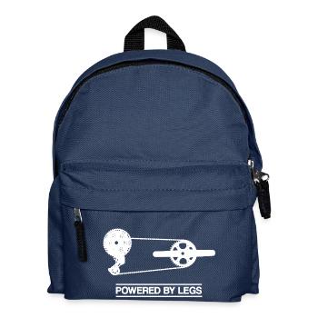Powered by Legs – Road bike drive for cyclists - Kids' Backpack - navy - Front