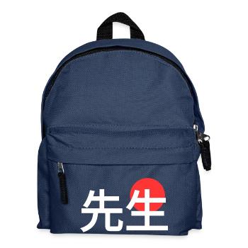 Maître enseignant de mots japonais - Sac à dos Enfant - bleu marine - Devant