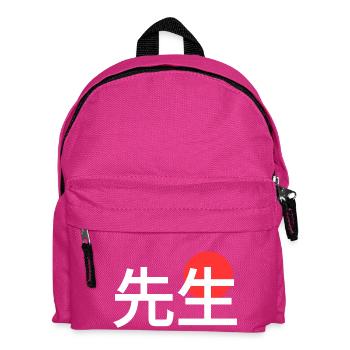 Japanisches Wort Lehrer Meister - Kinder Rucksack - Fuchsia - Vorne