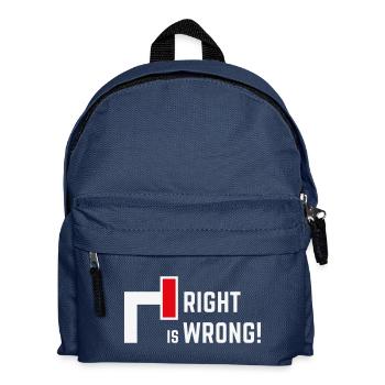 Right Is Wrong! Against Right & Right Parties V1 - Kids' Backpack - navy - Front
