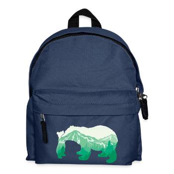 Ours - Le grand cadeau d’amoureux d’animal d’ours de montagne - Sac à dos Enfant - bleu marine - Devant