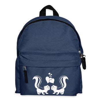 Skunks in Love - Kids' Backpack - navy - Front