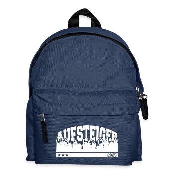 Aufsteiger 2025 Aufstieg Fußball Handball - Kinder Rucksack - Navy - Vorne