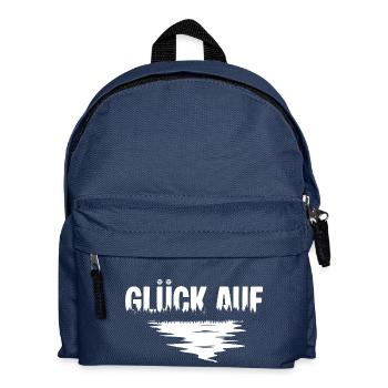 Erzgebirge Gruss Glueck auf - Kinder Rucksack - Navy - Vorne