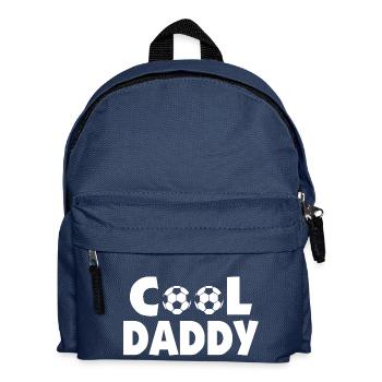 Kühle Fußball-Fußball-Vati - Kinder Rucksack - Navy - Vorne