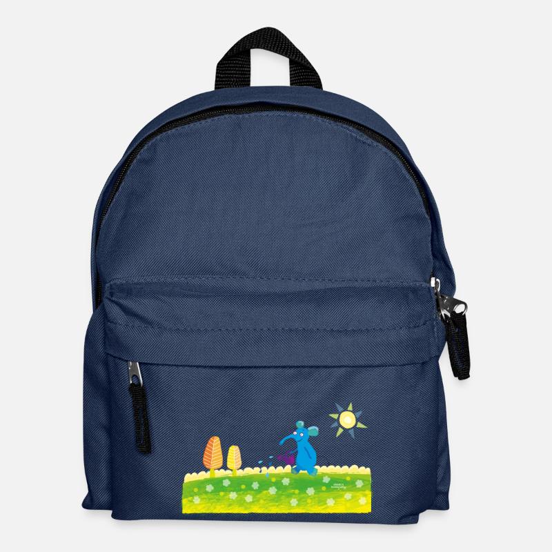 blauer Elefant - Kinder Rucksack - Navy