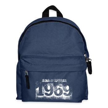 established 1969 (white) - Kids' Backpack - navy - Front