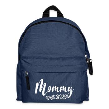 Mommy Est. 2023, Mom To Be, Révélation de grossesse - Sac à dos Enfant - bleu marine - Devant