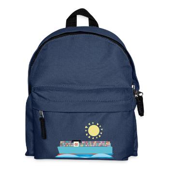 Container Ship - Kids' Backpack - navy - Front