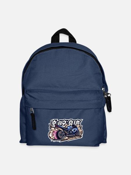 JDM Supersport Bike - Kinder Rucksack - Navy