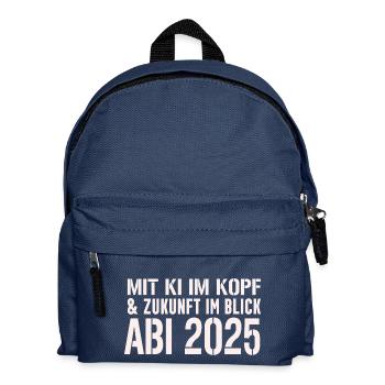 Abi KI 2025 - Kinder Rucksack - Navy - Vorne