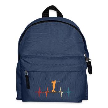 Golf rétro Golf Heart Strike Golfer - Sac à dos Enfant - bleu marine - Devant