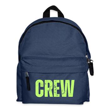 Crew Typography grün - Kinder Rucksack - Navy - Vorne