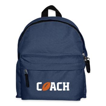 Coach rugby T-shirt Rugby Trainer - Kids' Backpack - navy - Front