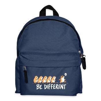 Lemminge Be Different Individualität Statement Hum - Kinder Rucksack - Navy - Vorne