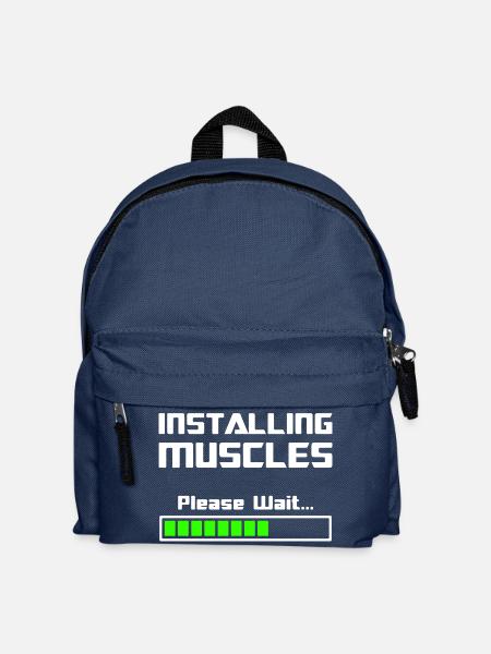 Installing Muskeln Muskulatur installieren - Kinder Rucksack - Navy