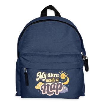 Mental Wellness Meine Aura Braucht Schlaf Sleep - Kinder Rucksack - Navy - Vorne