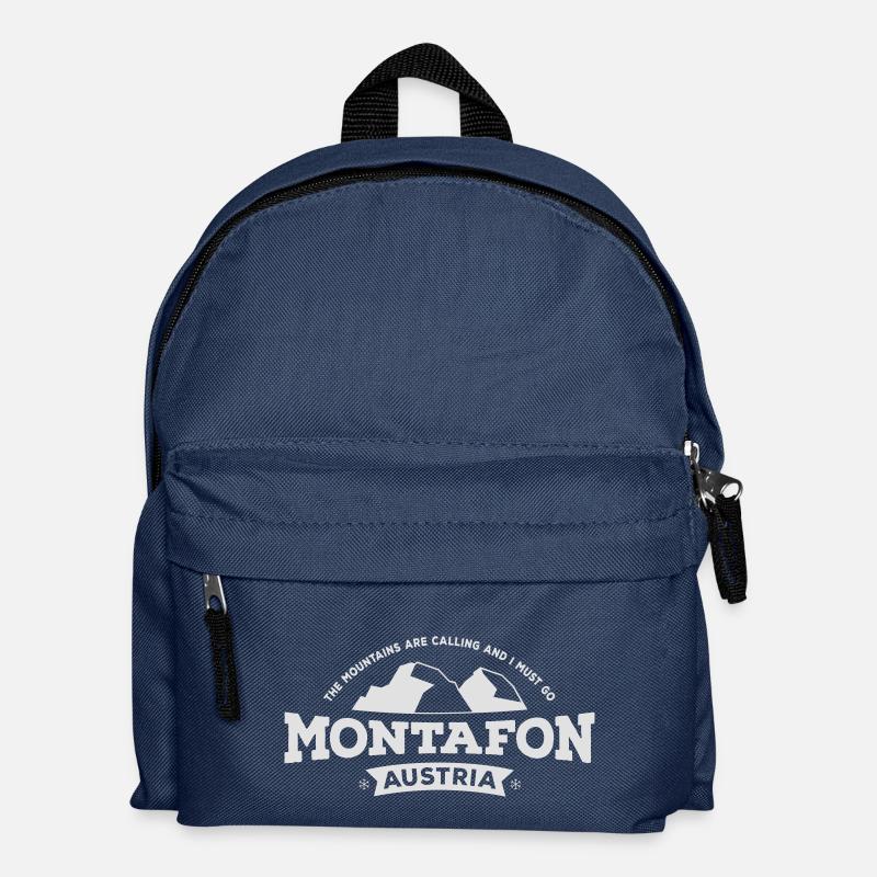 Montafon Mountains white - Kinder Rucksack - Navy