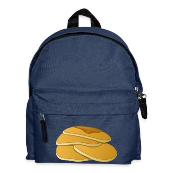 pancake pancakes crepes breakfast breakfast16 - Kids' Backpack - navy - Front