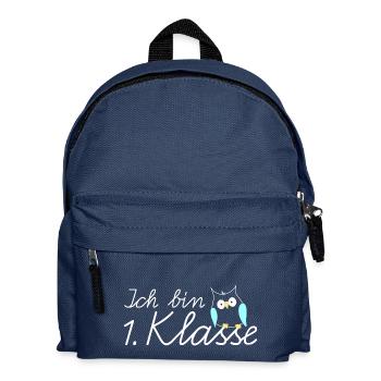 School enrollment I am 1st grade owl - Kids' Backpack - navy - Front