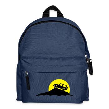 Reise - Berge Jeep - Kinder Rucksack - Navy - Vorne