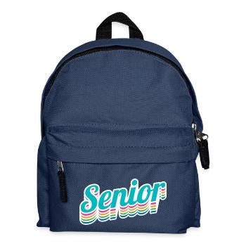 Senior - Student Class Retro Graduation Party Geschenk - Kinder Rucksack - Navy - Vorne