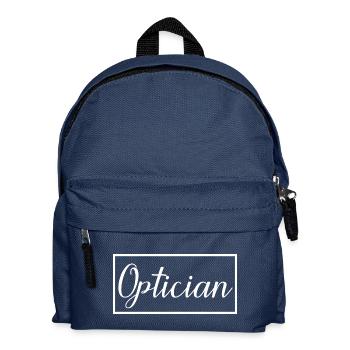 Optiker stolzer diplomierter Optikerstudent - Kinder Rucksack - Navy - Vorne