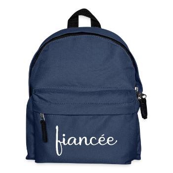 Fiancée Matching Engagement Wedding Honeymoon - Kids' Backpack - navy - Front