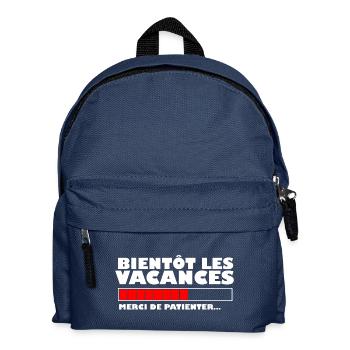 Bientôt les vacances - Sac à dos Enfant - bleu marine - Devant