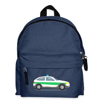 Voiture avec des feux bleus - Sac à dos Enfant - bleu marine - Devant