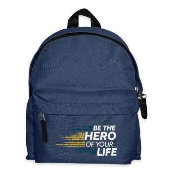 BE THE HERO OF YOUR LIFE - Kids' Backpack - navy - Front