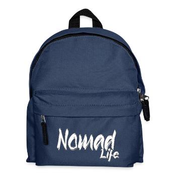 LEBEN AUF DER REISE - Kinder Rucksack - Navy - Vorne