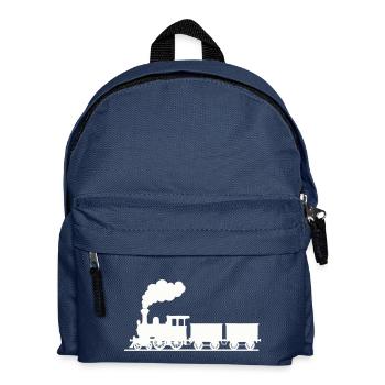 Steam locomotive - Kids' Backpack - navy - Front