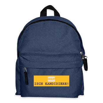 HSP_Isch kandidiere - Kinder Rucksack - Navy - Vorne