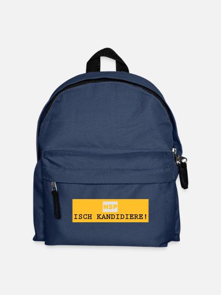 HSP_Isch kandidiere - Kinder Rucksack - Navy