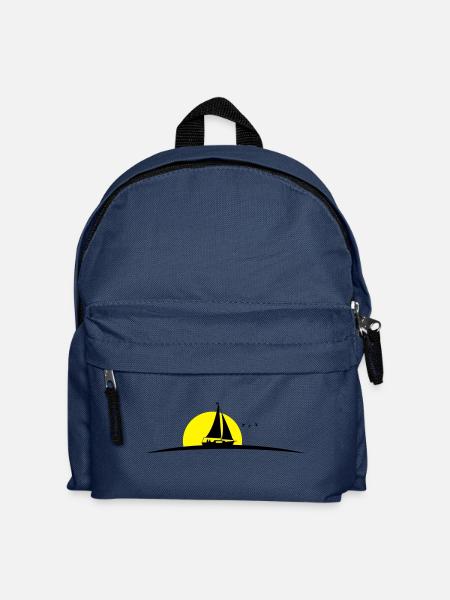 Segelboot - Kinder Rucksack - Navy