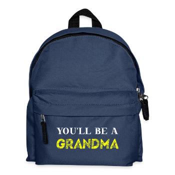 You'll be a grandma gift idea grandma pregnant - Kids' Backpack - navy - Front
